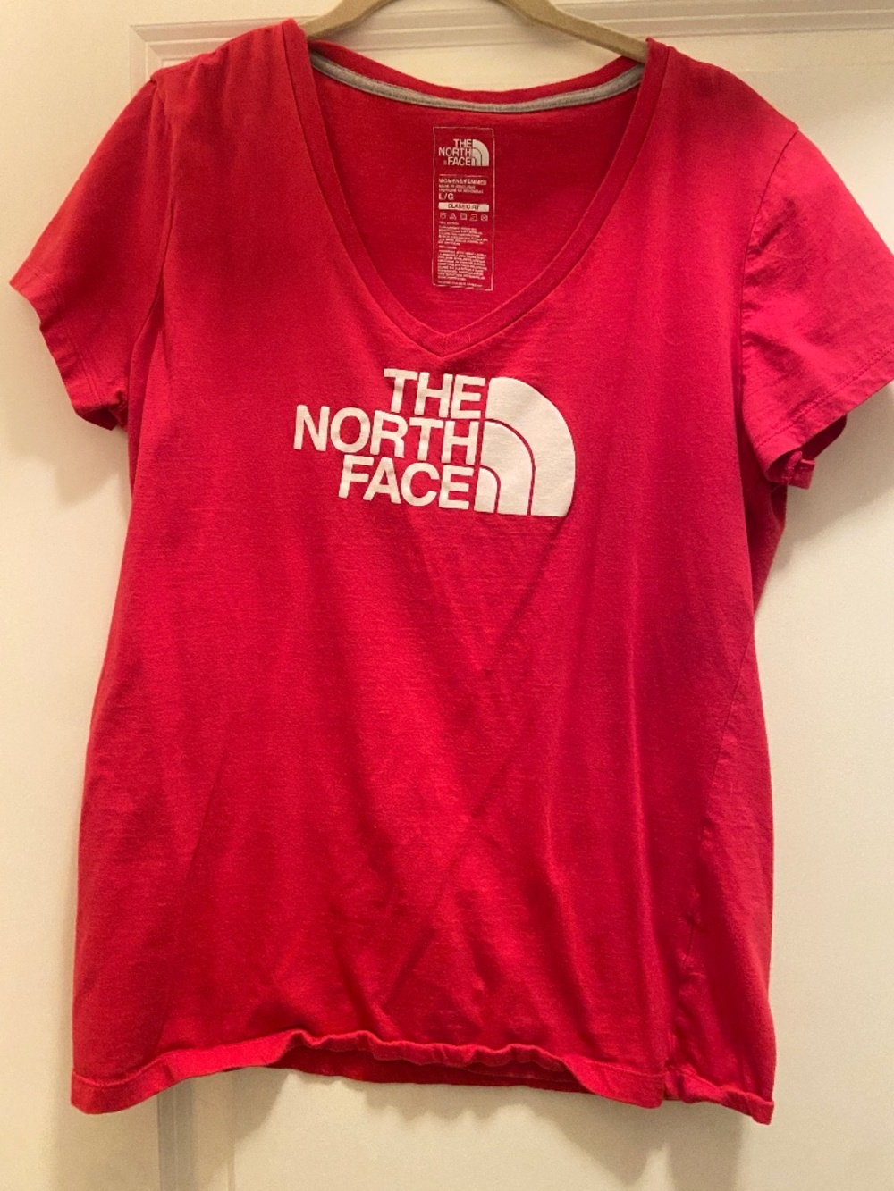 The North Face pink t-shirt